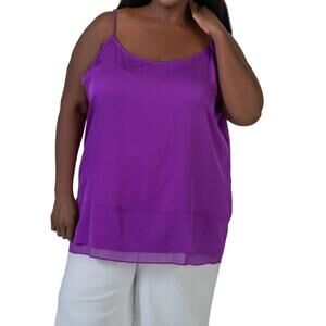 NEW NOUVELLE / SILK95FIVE zanzi cami in violet